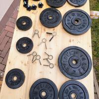 pesi per bilanciere foro mm 25