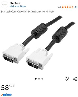Cavo Monitor DVI-D Dual Link 10 metri