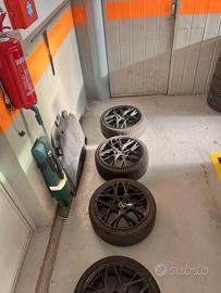 4 cerchi in lega neri GMP lunica 18” gommati 70%