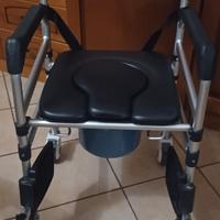Sedia a rotelle bagno 3 in uno