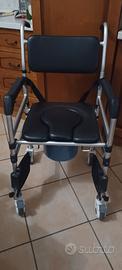 Sedia a rotelle bagno 3 in uno
