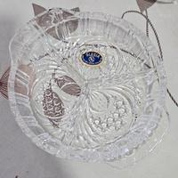 set porta stuzzichini in cristallo