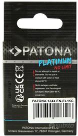 PATONA 2x Platinum Batteria EN-EL15C 2250mAh