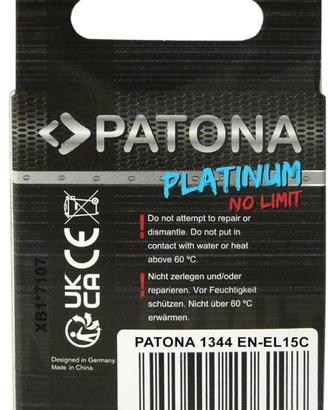 PATONA 2x Platinum Batteria EN-EL15C 2250mAh