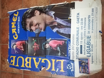 Locandina e biglietto concerto Ligabue