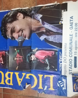 Locandina e biglietto concerto Ligabue