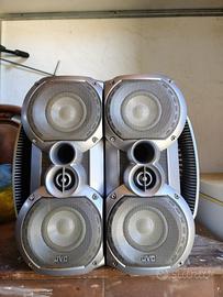 Coppia di subwoofer JVC testati, modello Twin SP-H