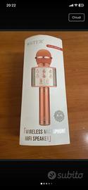 Microfono wirless bluetooth mai usato praticamente