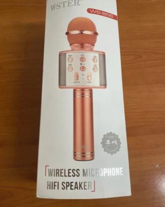 Microfono wirless bluetooth mai usato praticamente