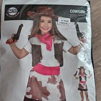 vestito carnevale cowgirl 5-6 anni 