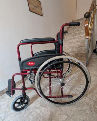 AIESI® Sedia a Rotelle pieghevole leggera