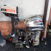 Motore barca fuoribordo 3.5cv Tomos + 15cv Mariner
