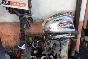 Motore barca fuoribordo 3.5cv Tomos + 15cv Mariner