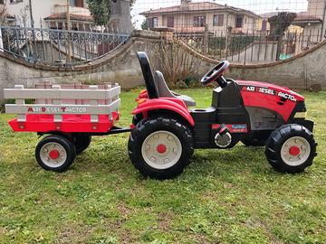 trattore con rimorchio a pedali Peg Perego