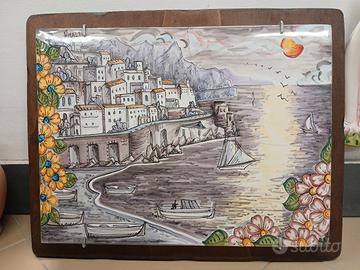 quadrone in ceramica artistica vietrese