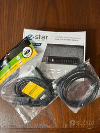 Decoder + cavo HDMI + cavo ANTENNA, mai utilizzati