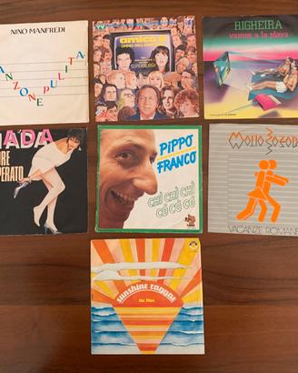 Collezionismo, 7 vinili da 45 giri, anni’70/80