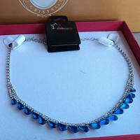 Nuovo girocollo Stellazeta color argento e strass