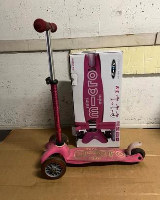 Monopattino a tre ruote Mini Micro 3in1 rosa