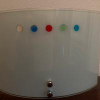Lampada da parete in vetro
