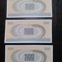 banconote da 500 lire nuove in fdc mai circolate 
