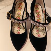 Decoltè Gucci originali , in velluto nero, nr.36