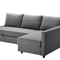 IKEA FRIHETEN Divano letto angolare/contenitore, S