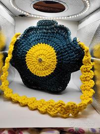 borsa margherita con tracolla e portamonete