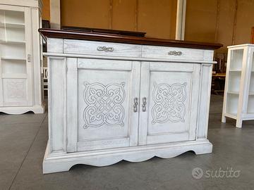 Credenza in legno nuova bianca