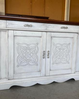 Credenza in legno nuova bianca