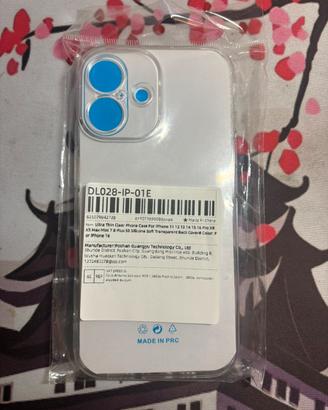 Cover iphone 16 trasparente