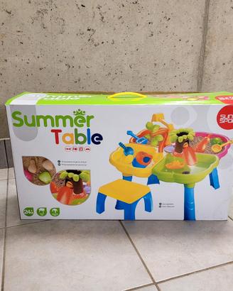 Summer table water&sand - sun&sport