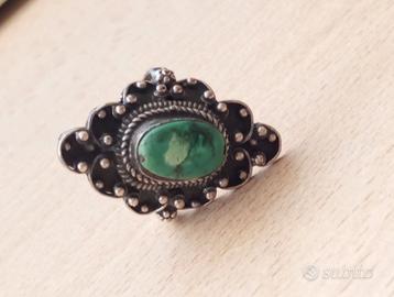 Anello in argento 925 con pietra naturale