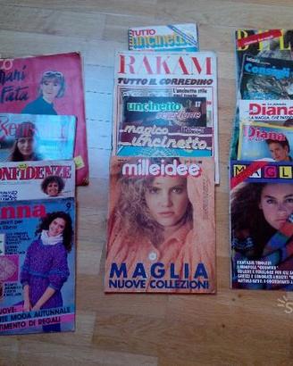 Riviste lavori all'uncinetto maglia e cucito
