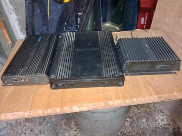 Amplificatore Kenwood+Crossover auto-Funzionanti