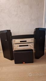 impianto stereo Sony e casse Bose 