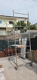 trabattello h 3,5 metri con ruote
