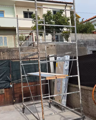 trabattello h 3,5 metri con ruote