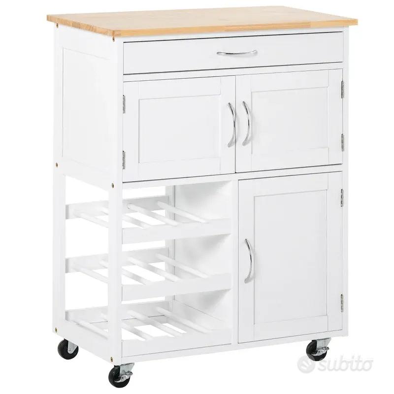 Carrello Cucina Carrello Portavivande Credenza Con Ruote Mobile