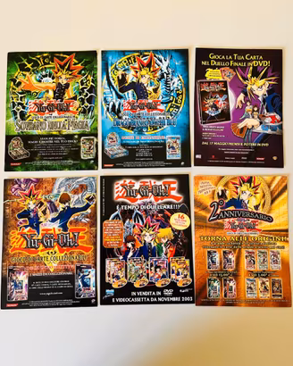 Collezione 6 Locandine Pubblicità 13x18 Yu-Gi-Oh!
