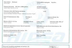 Motore fuoribordo hidea affondato hdef40hel tsk