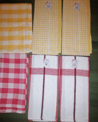 set strofinacci da cucina 