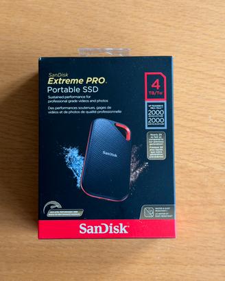 SSD esterno Sandisk Extreme Pro 4Tb 2000MB\s