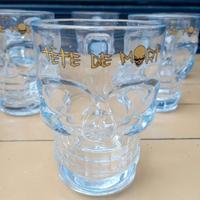 Lotto di sei bicchieri di birra pubblicitari