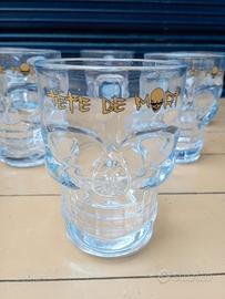 Lotto di sei bicchieri di birra pubblicitari