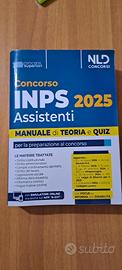 manuale teoria e quiz concorso Inps 2025/26