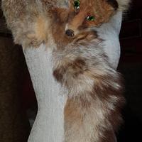 Stola sciarpa scialle vera pelliccia volpe vintage