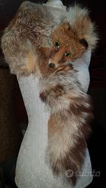 Stola sciarpa scialle vera pelliccia volpe vintage