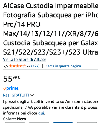 Custodia impermeabile per smarphone