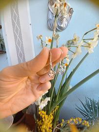 Orecchini oro bianco 750 18 kt nuovi